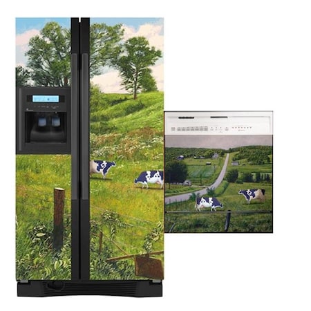 S Black Refrigerator Cover